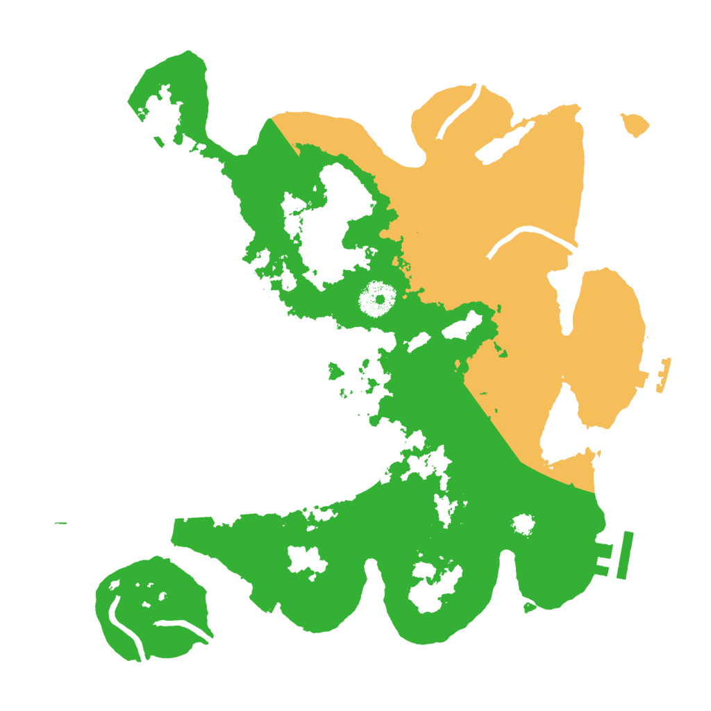 Biome Rust Map: Procedural Map, Size: 3000, Seed: 83366