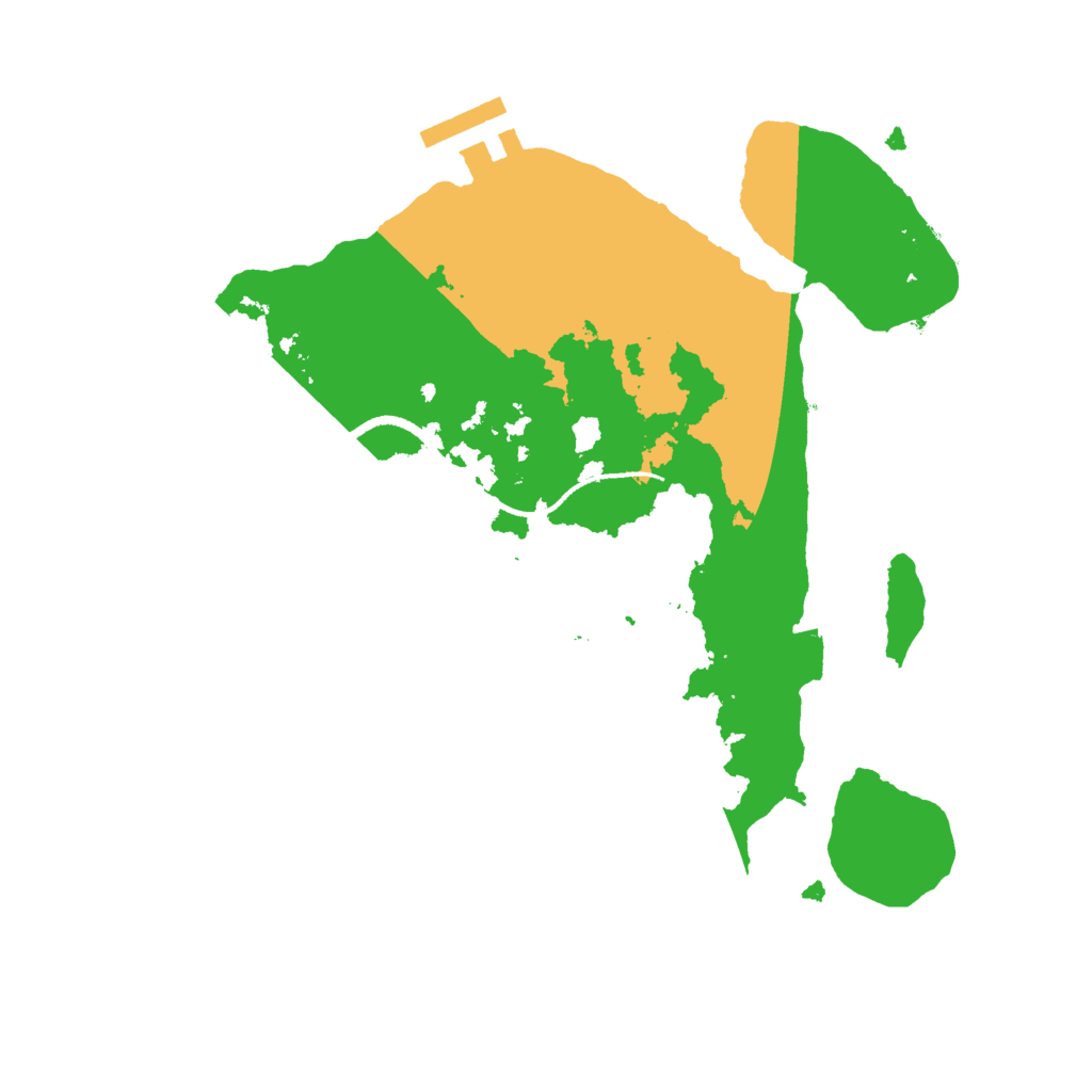 Biome Rust Map: Procedural Map, Size: 2500, Seed: 8163228