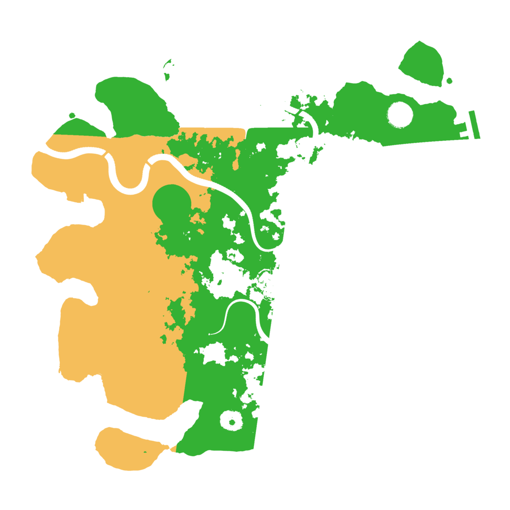 Biome Rust Map: Procedural Map, Size: 3500, Seed: 144940803