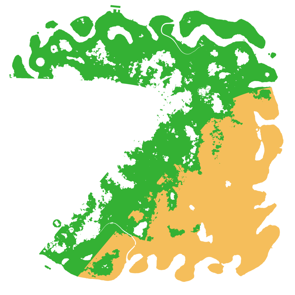 Biome Rust Map: Procedural Map, Size: 6000, Seed: 60669