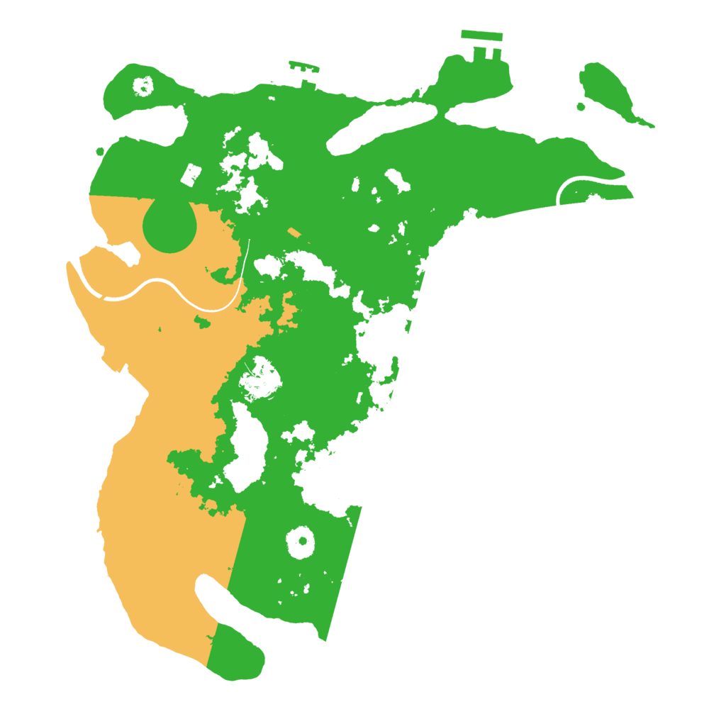 Biome Rust Map: Procedural Map, Size: 3550, Seed: 781876