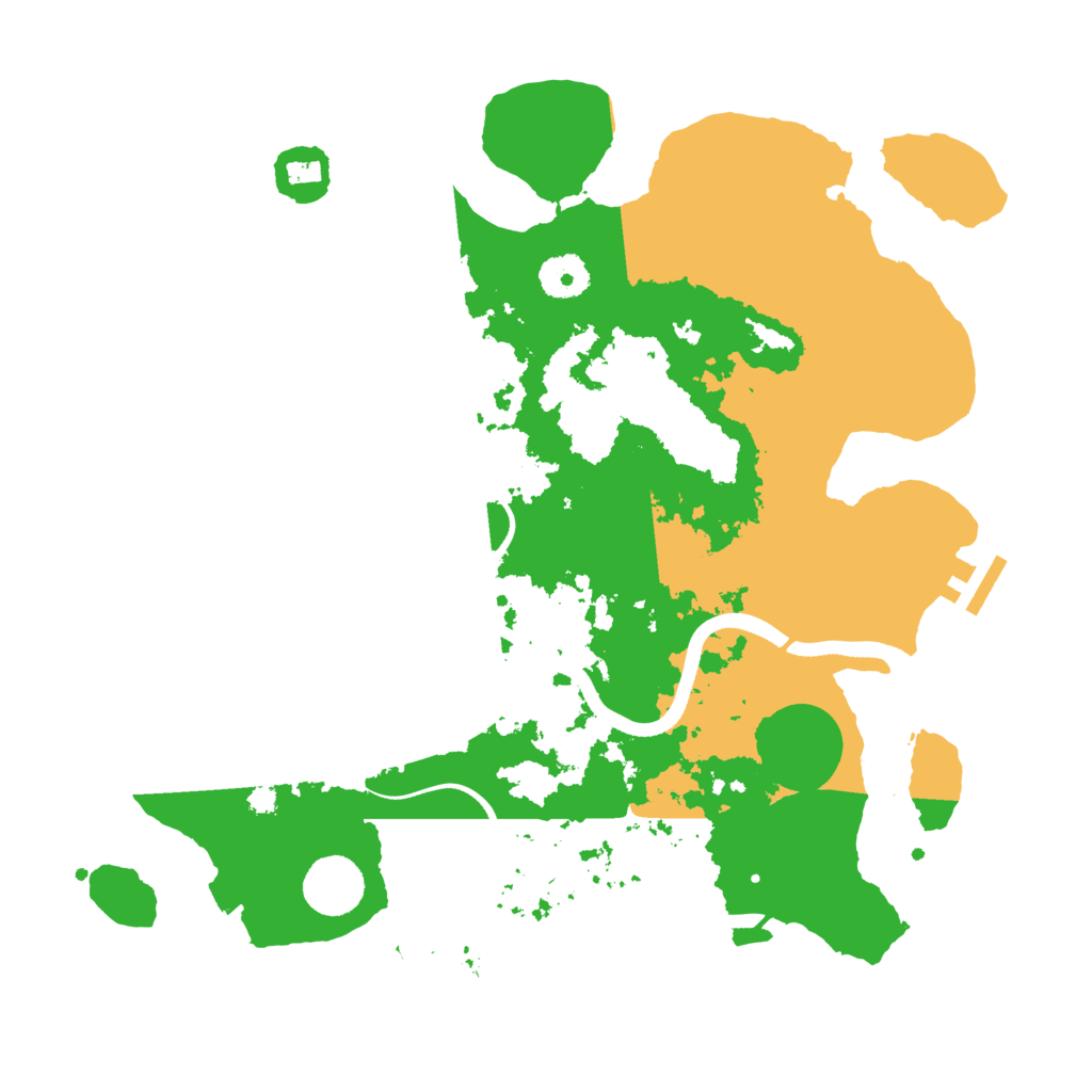 Biome Rust Map: Procedural Map, Size: 3500, Seed: 815509197