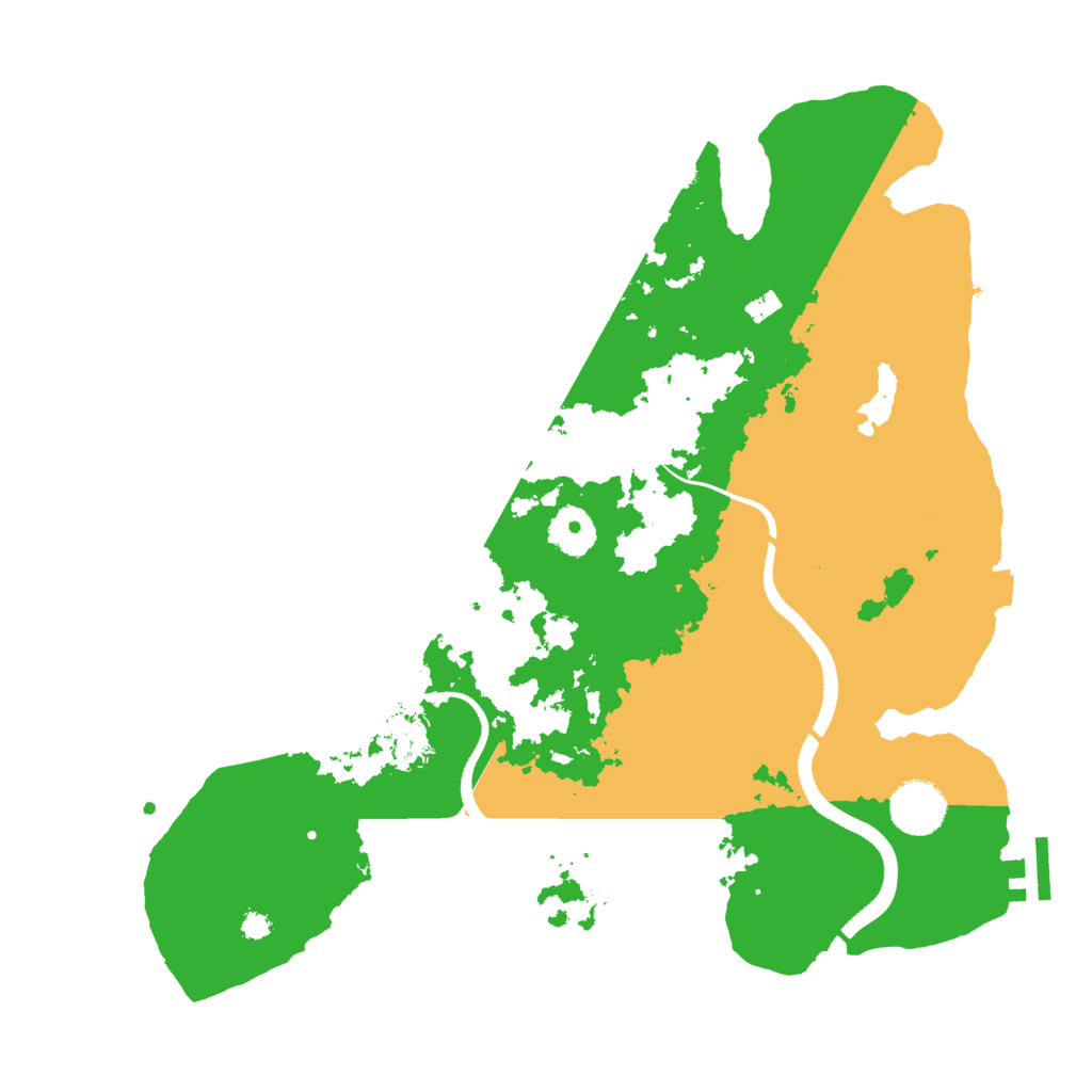 Biome Rust Map: Procedural Map, Size: 3500, Seed: 244036651