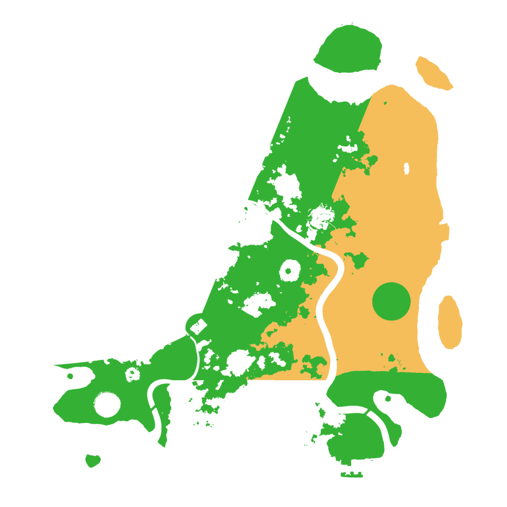 Biome Rust Map: Procedural Map, Size: 3500, Seed: 318103