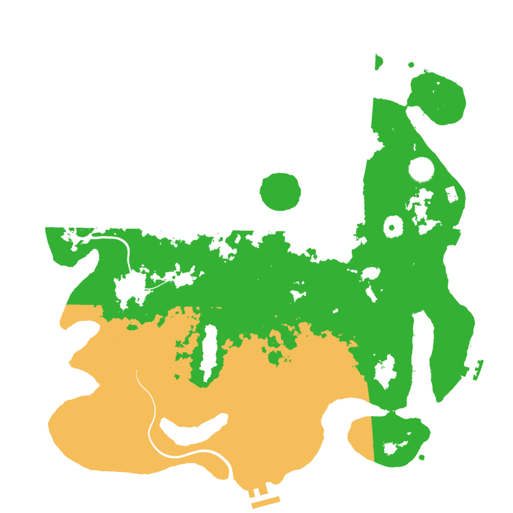 Biome Rust Map: Procedural Map, Size: 3600, Seed: 1431326264