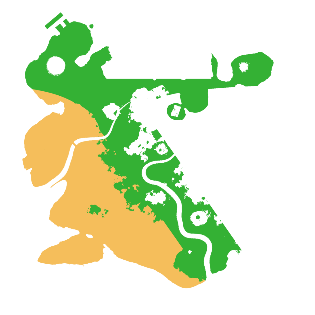 Biome Rust Map: Procedural Map, Size: 3000, Seed: 222555666