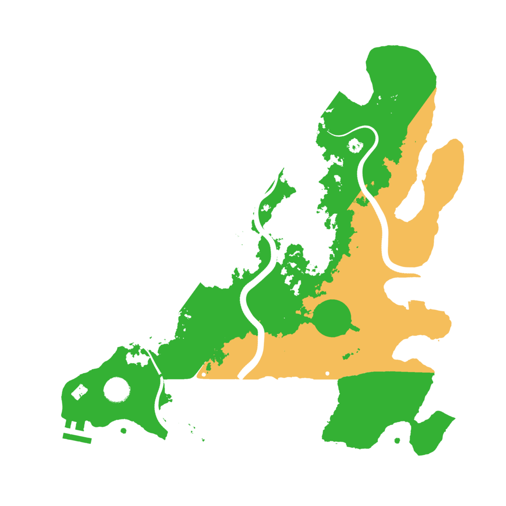 Biome Rust Map: Procedural Map, Size: 3550, Seed: 541499