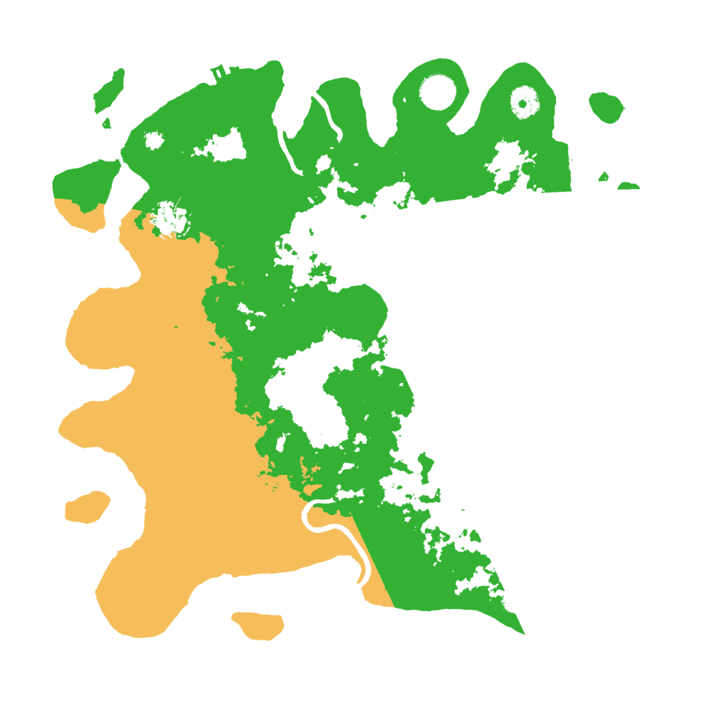 Biome Rust Map: Procedural Map, Size: 3500, Seed: 2020910545