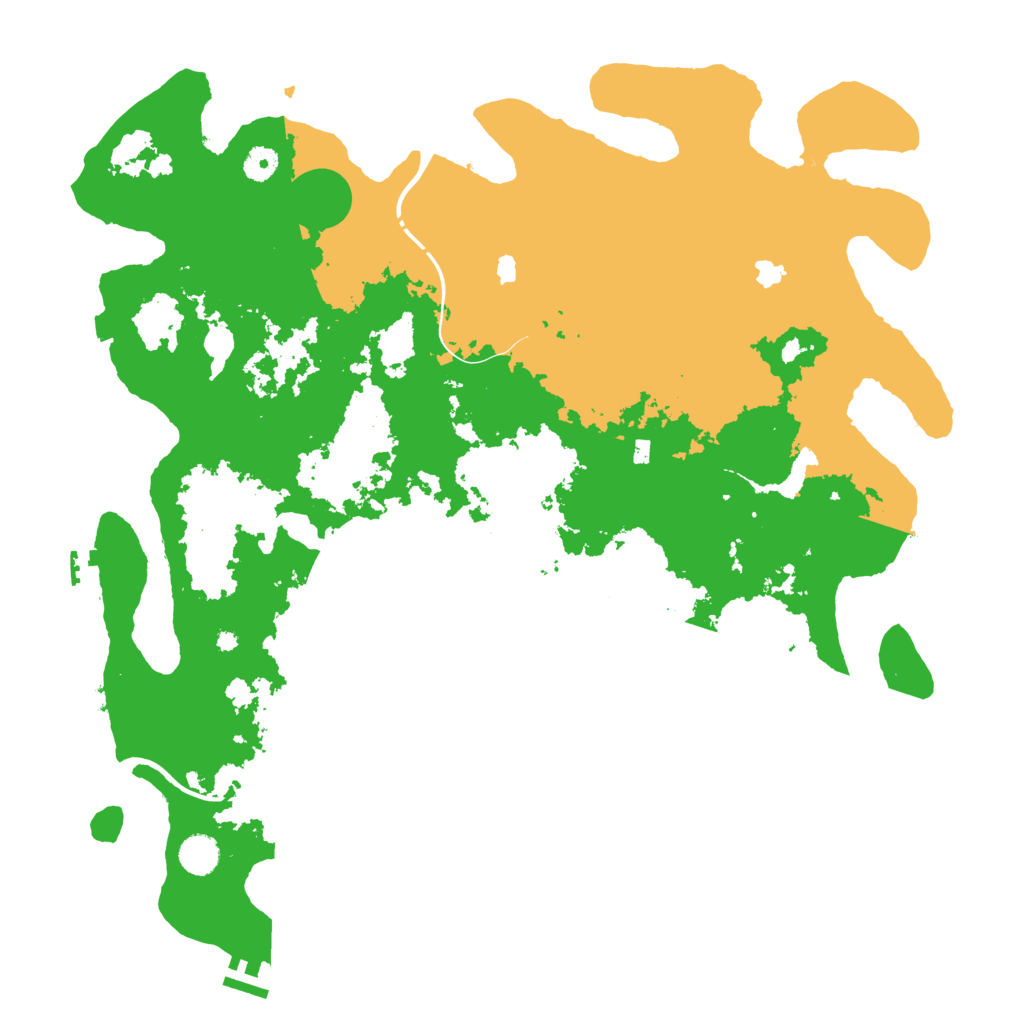 Biome Rust Map: Procedural Map, Size: 4500, Seed: 100003