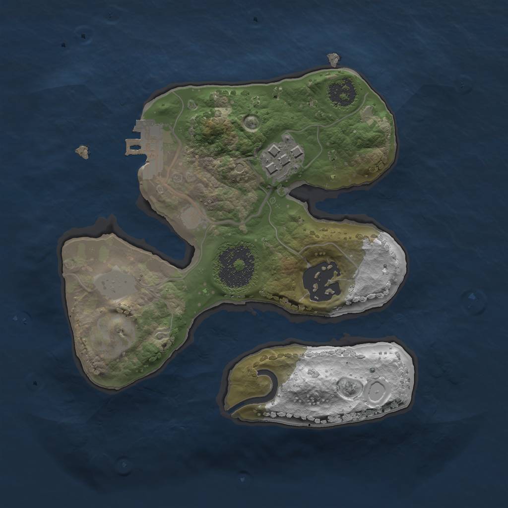 Rust Map: Procedural Map, Size: 1900, Seed: 19, 8 Monuments