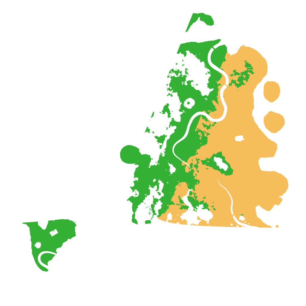 Biome Rust Map: Procedural Map, Size: 4350, Seed: 675491