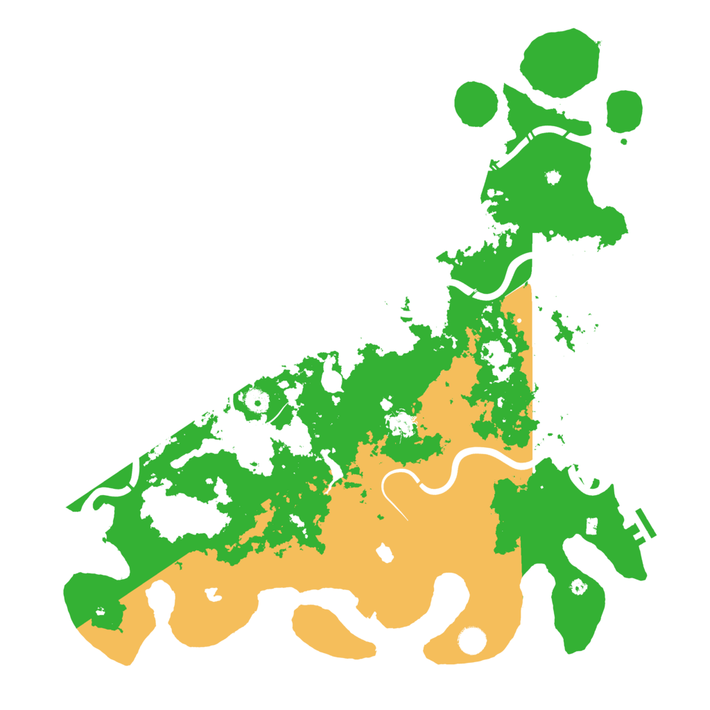 Biome Rust Map: Procedural Map, Size: 4500, Seed: 100005