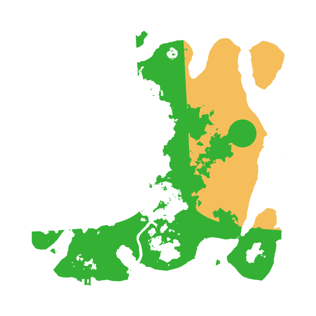 Biome Rust Map: Procedural Map, Size: 3000, Seed: 488933