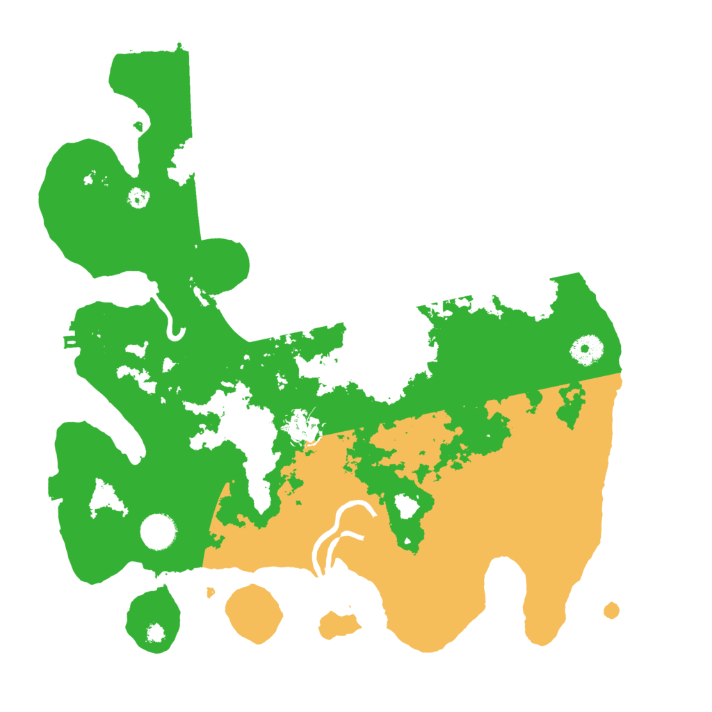 Biome Rust Map: Procedural Map, Size: 3500, Seed: 808303962