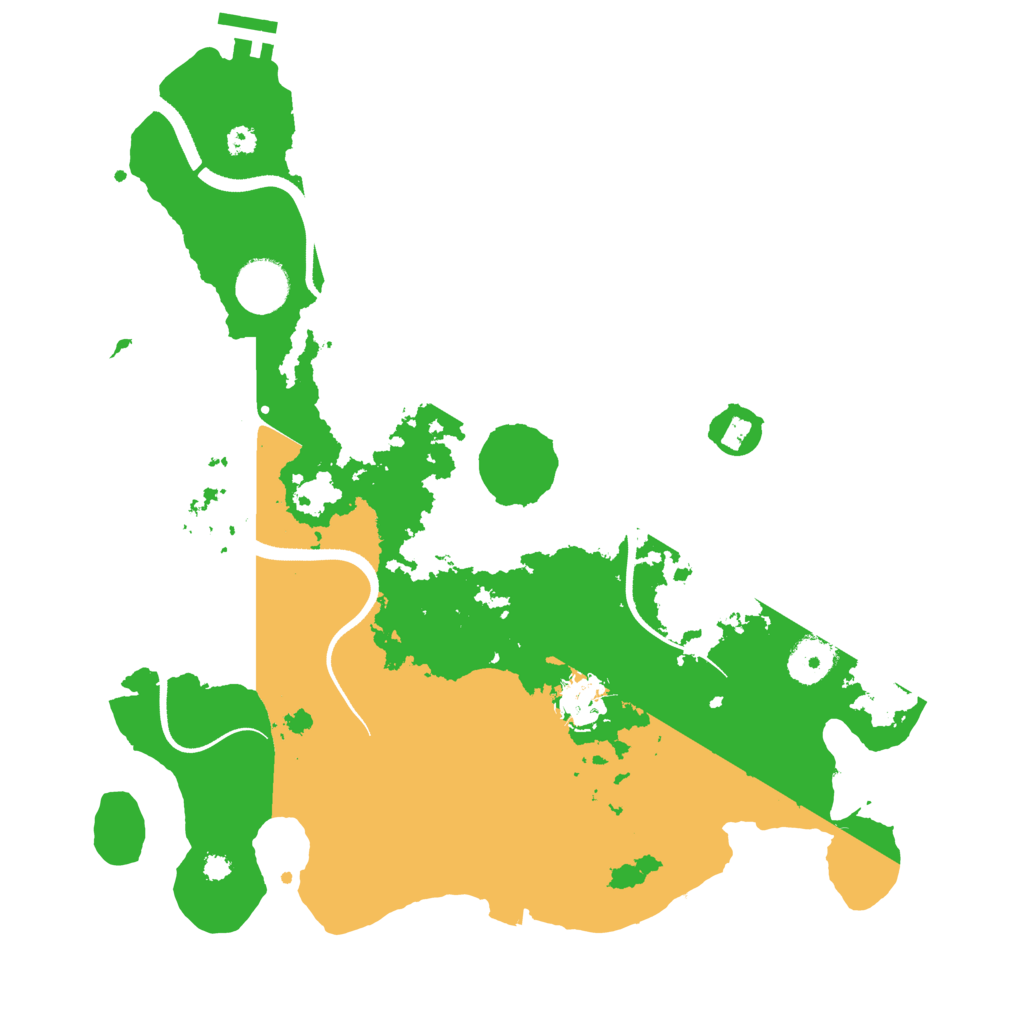 Biome Rust Map: Procedural Map, Size: 3500, Seed: 1224058157