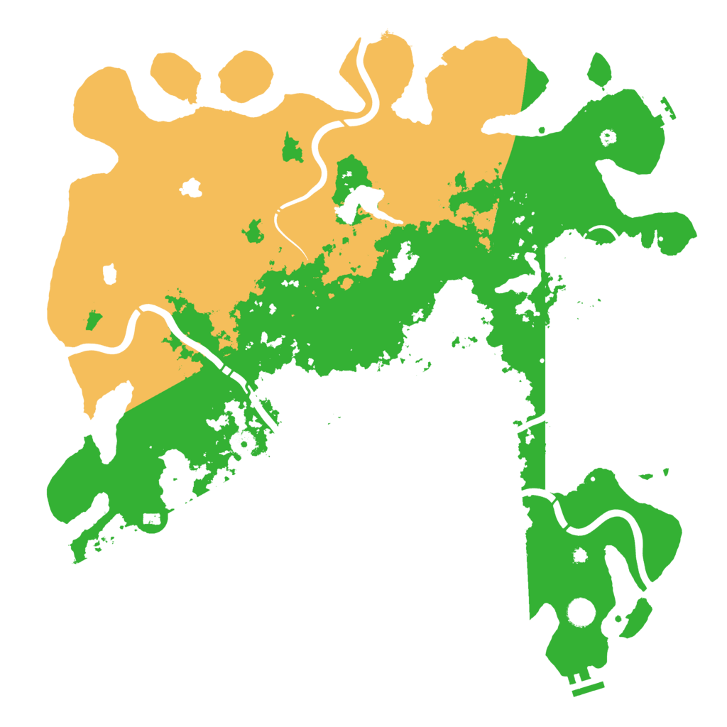 Biome Rust Map: Procedural Map, Size: 4500, Seed: 100013