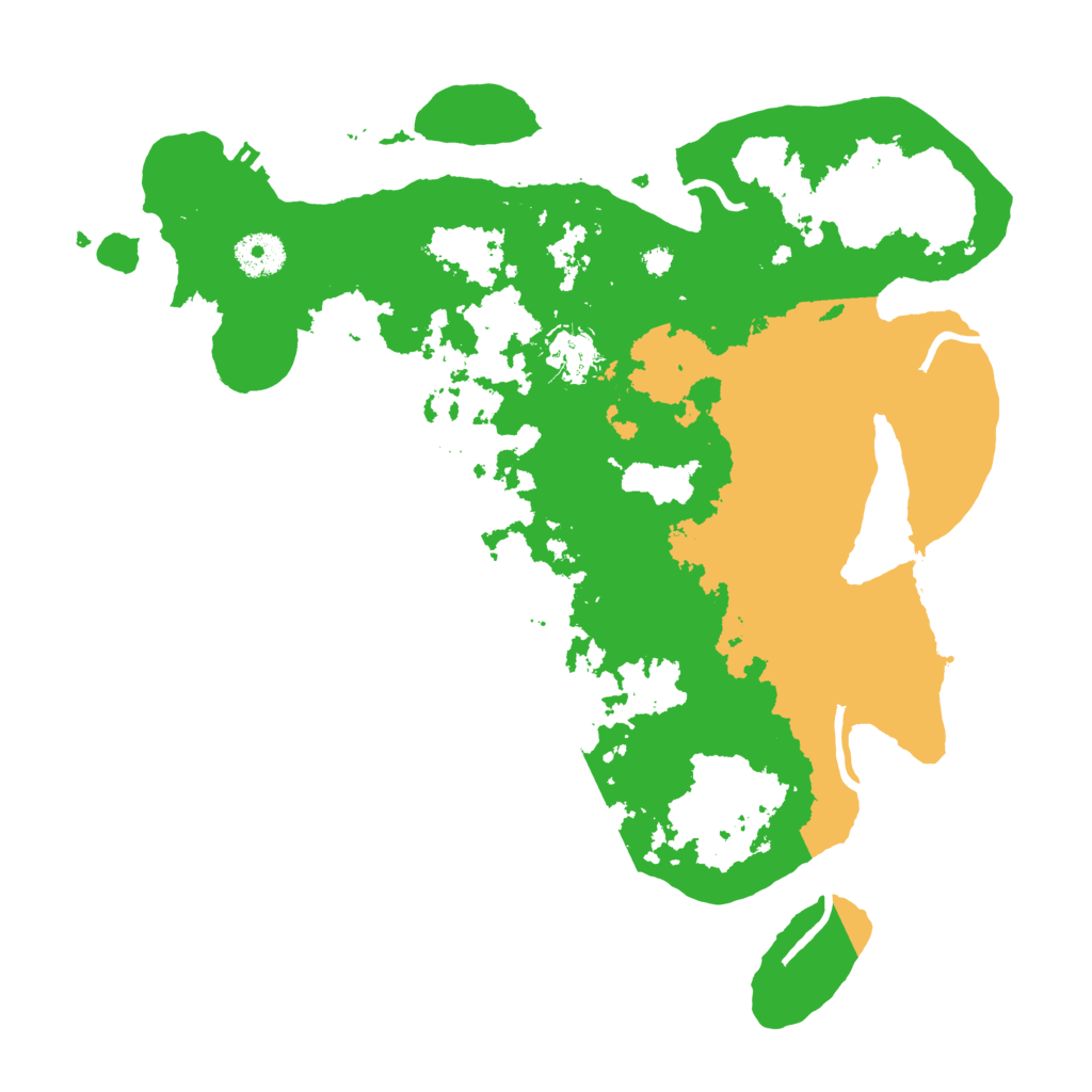 Biome Rust Map: Procedural Map, Size: 3500, Seed: 298258452