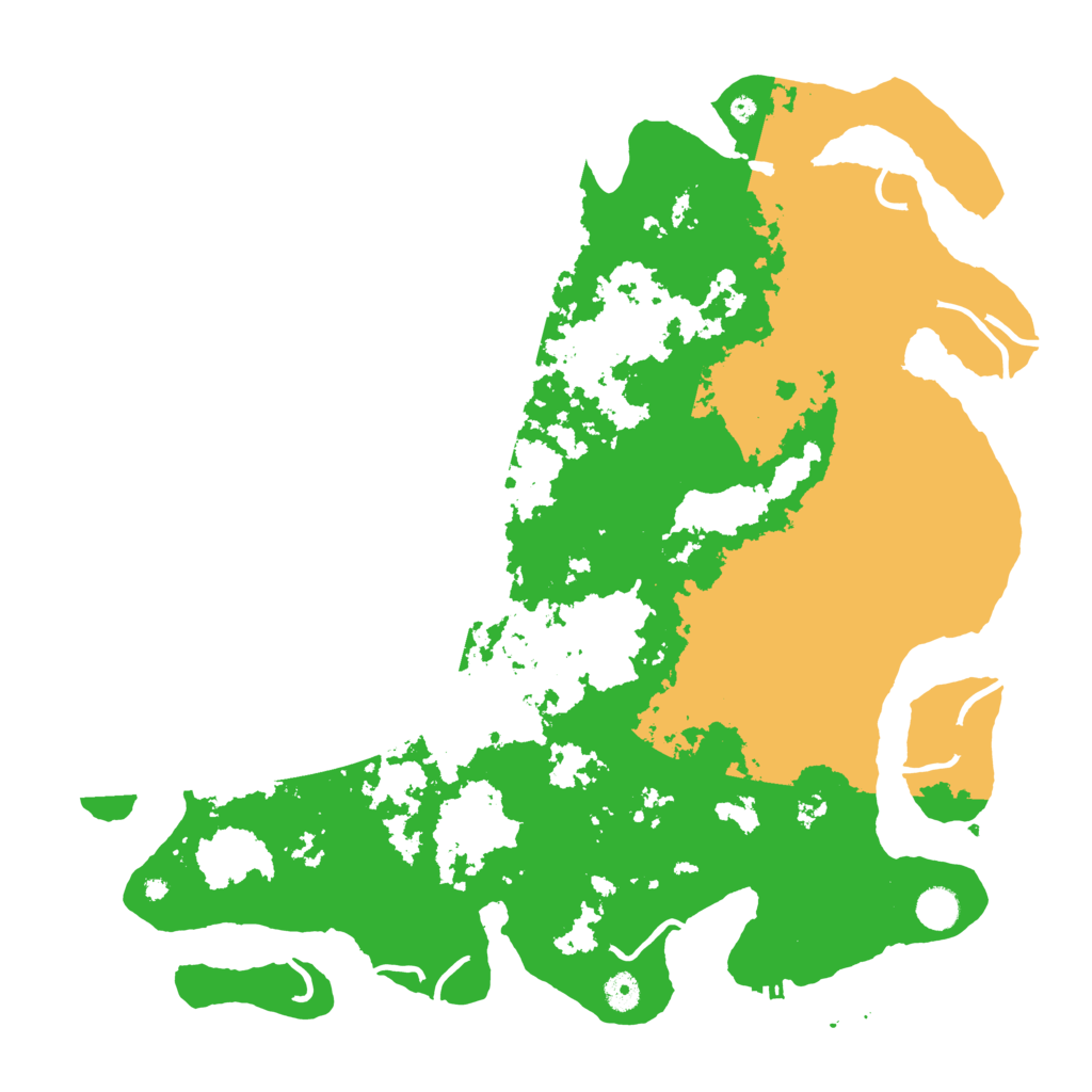 Biome Rust Map: Procedural Map, Size: 4500, Seed: 100006