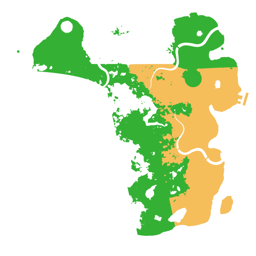 Biome Rust Map: Procedural Map, Size: 4000, Seed: 86833