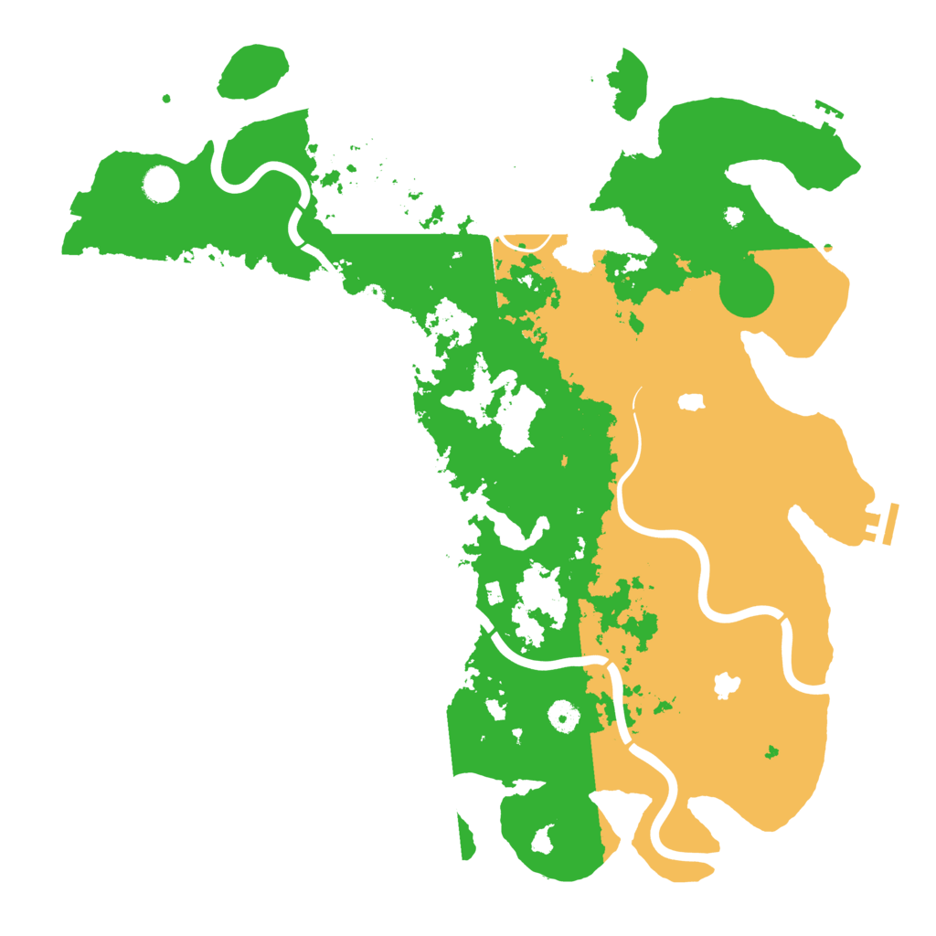 Biome Rust Map: Procedural Map, Size: 4500, Seed: 100012