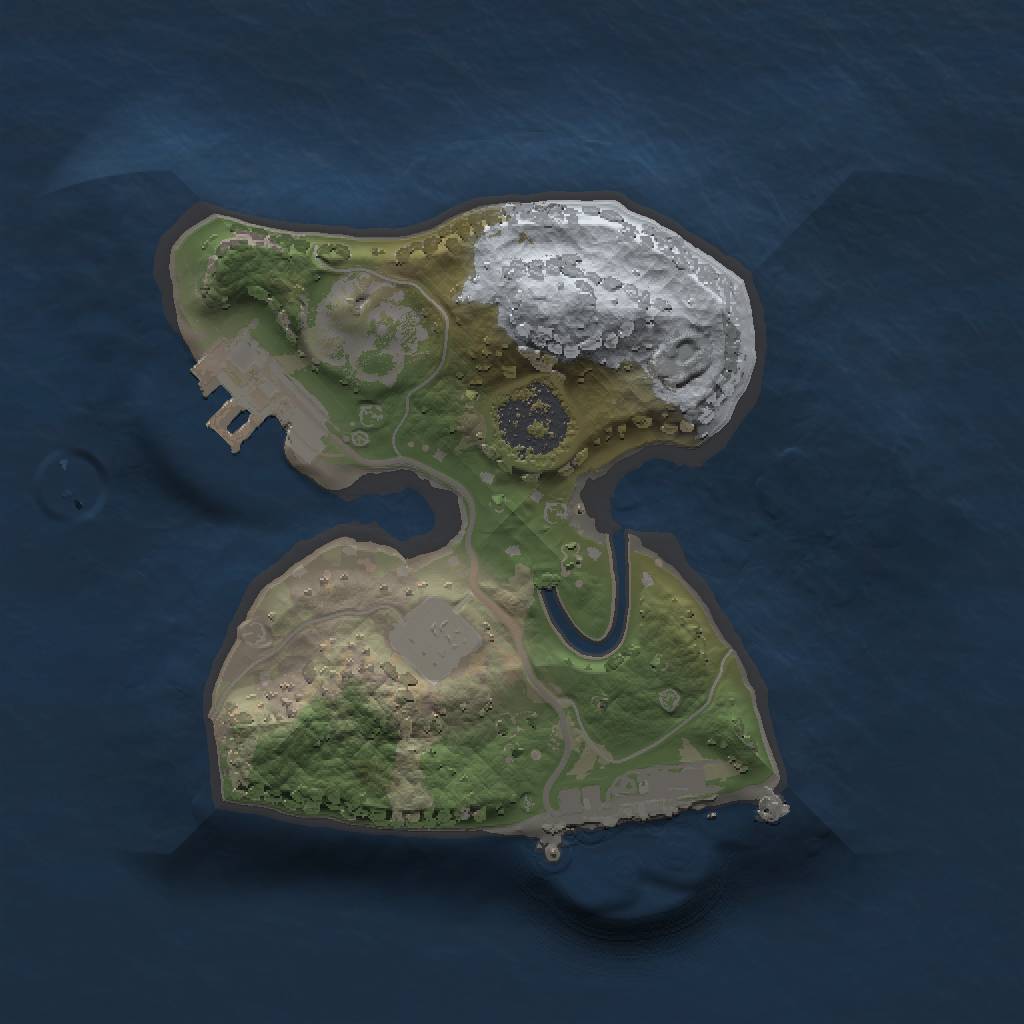 Rust Map: Procedural Map, Size: 1500, Seed: 2341234, 5 Monuments