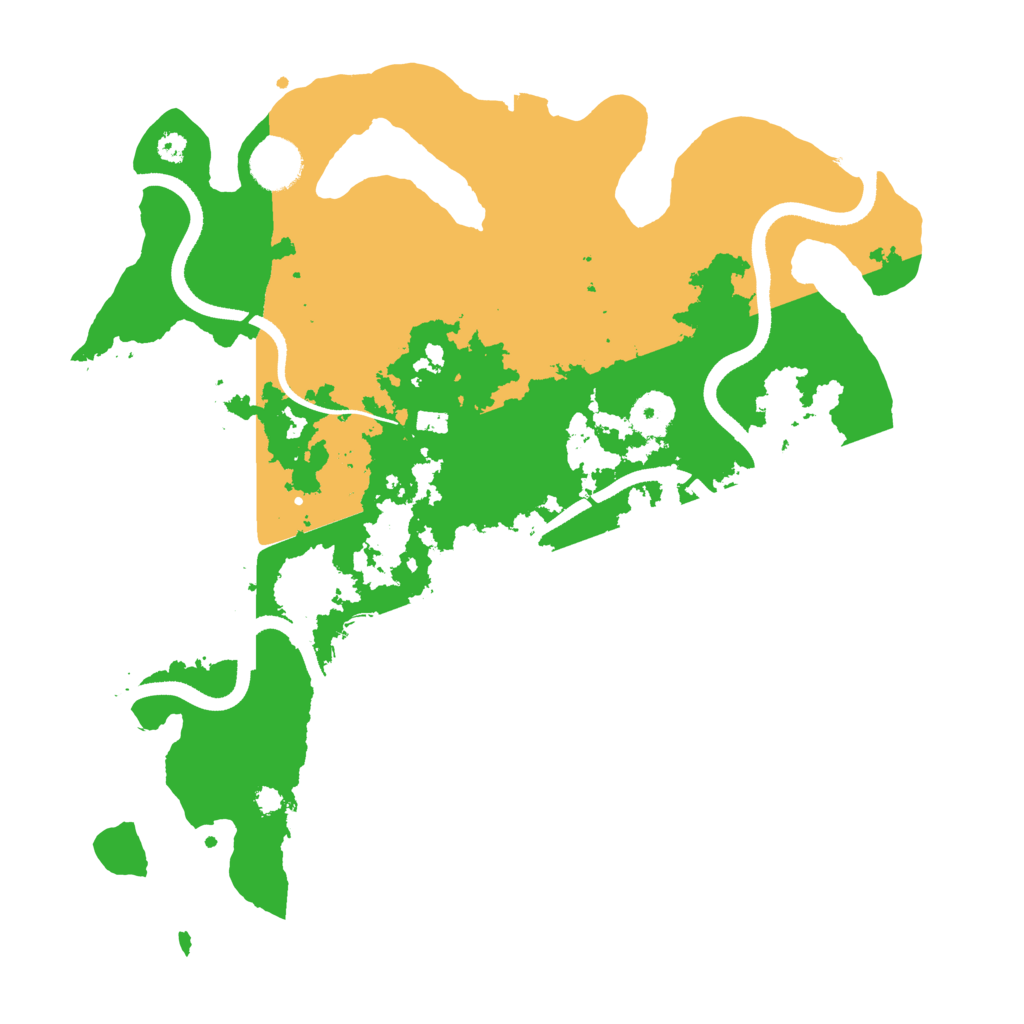 Biome Rust Map: Procedural Map, Size: 3500, Seed: 59893709