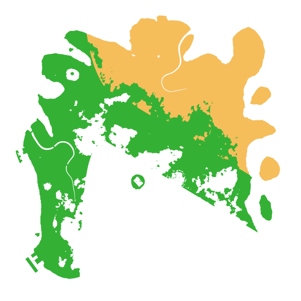 Biome Rust Map: Procedural Map, Size: 3550, Seed: 779123