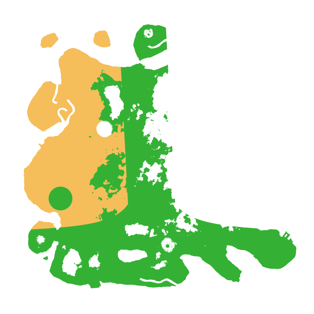 Biome Rust Map: Procedural Map, Size: 3500, Seed: 1216540