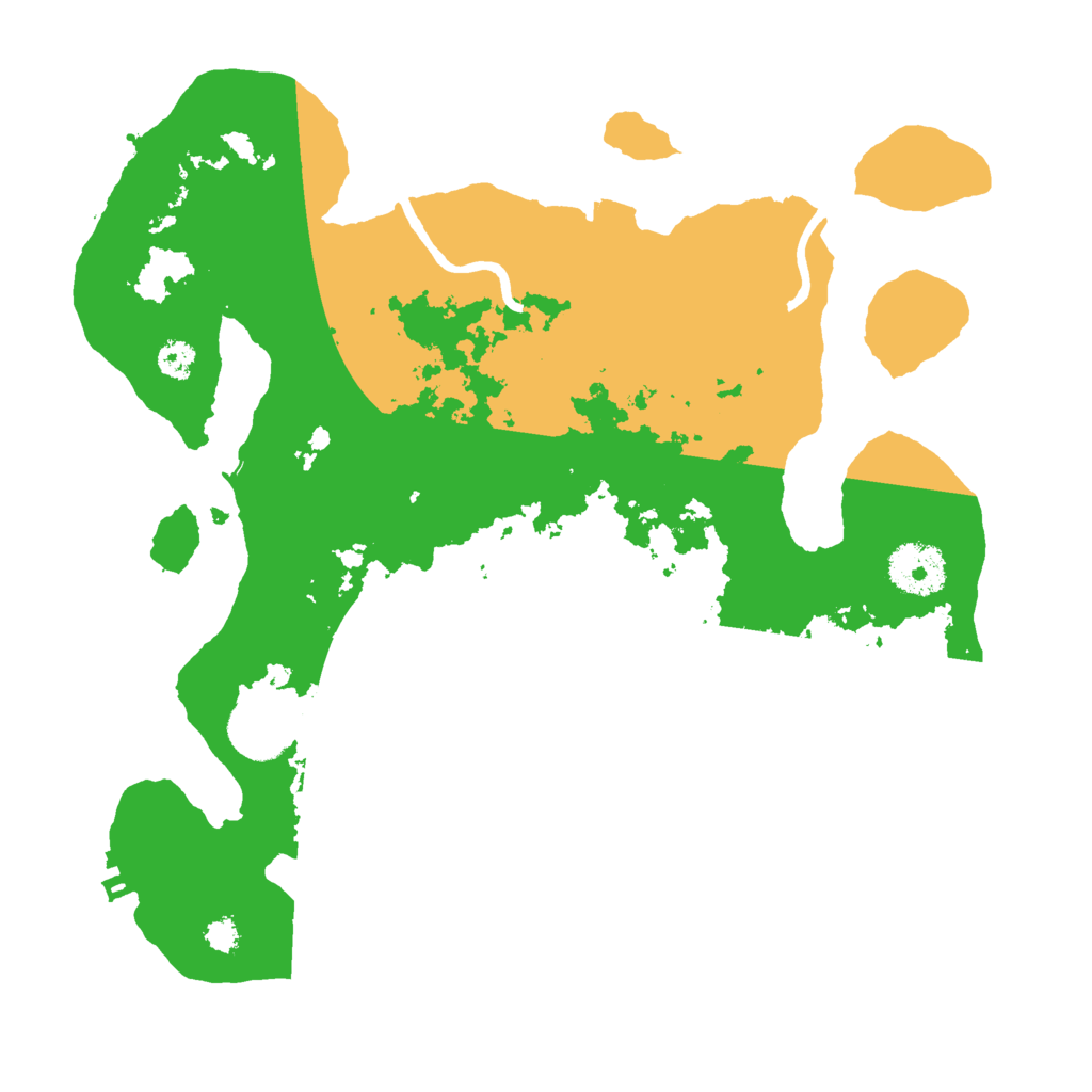Biome Rust Map: Procedural Map, Size: 3000, Seed: 2427557