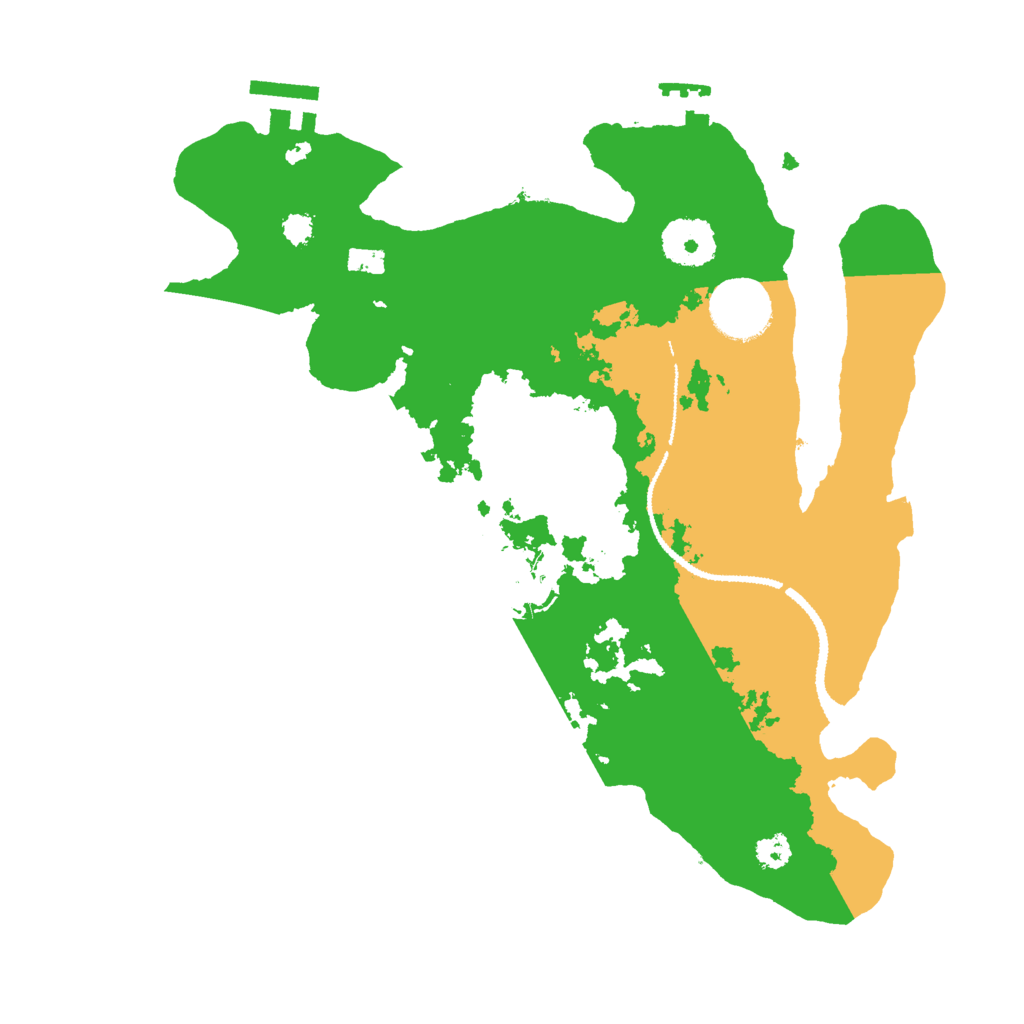 Biome Rust Map: Procedural Map, Size: 3000, Seed: 555658