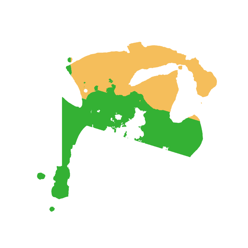 Biome Rust Map: Procedural Map, Size: 2000, Seed: 85487