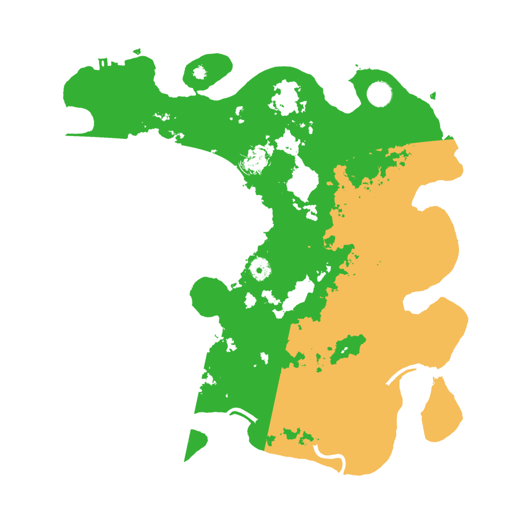 Biome Rust Map: Procedural Map, Size: 3550, Seed: 790920