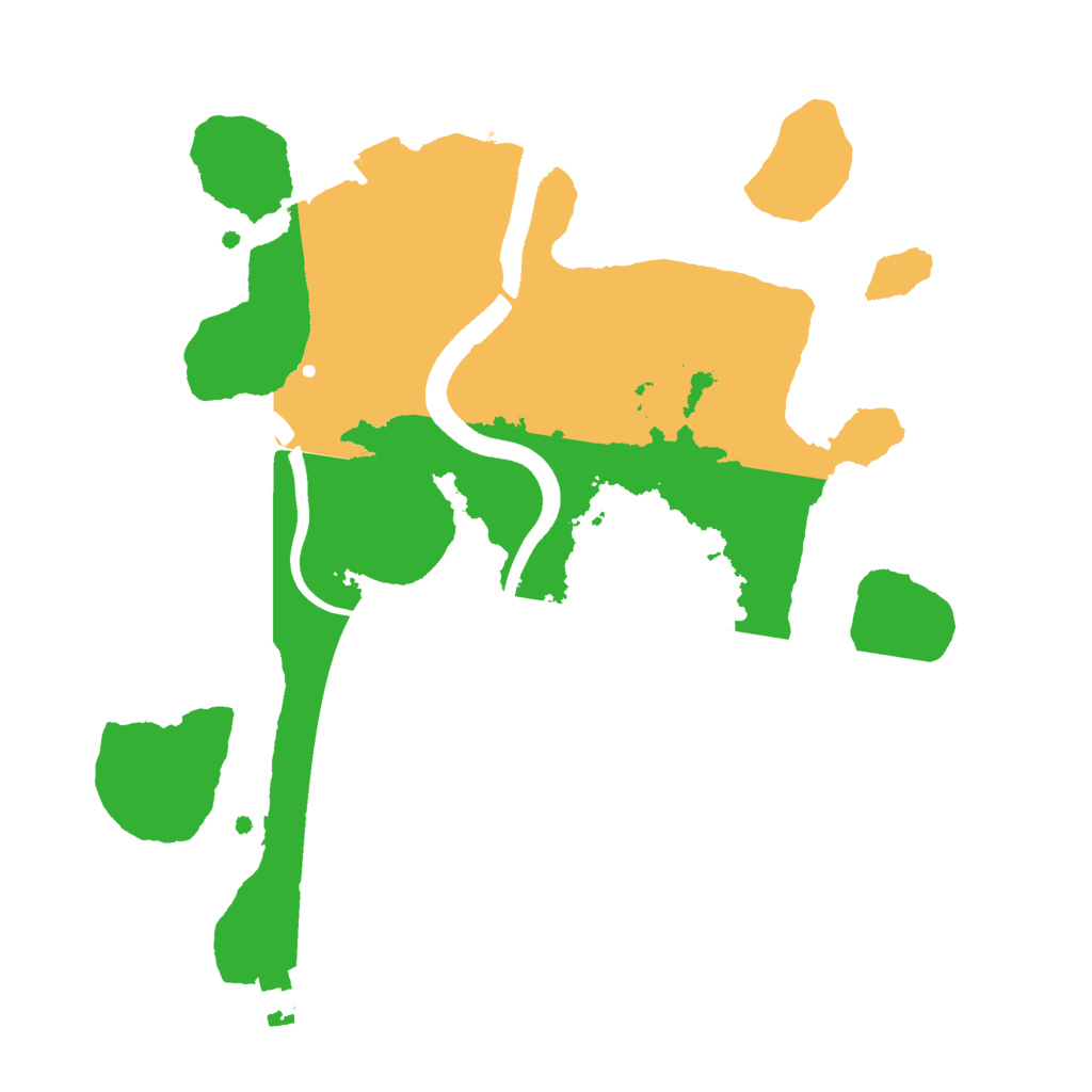 Biome Rust Map: Procedural Map, Size: 2500, Seed: 1826033410