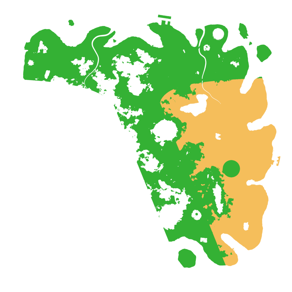Biome Rust Map: Procedural Map, Size: 4500, Seed: 100008