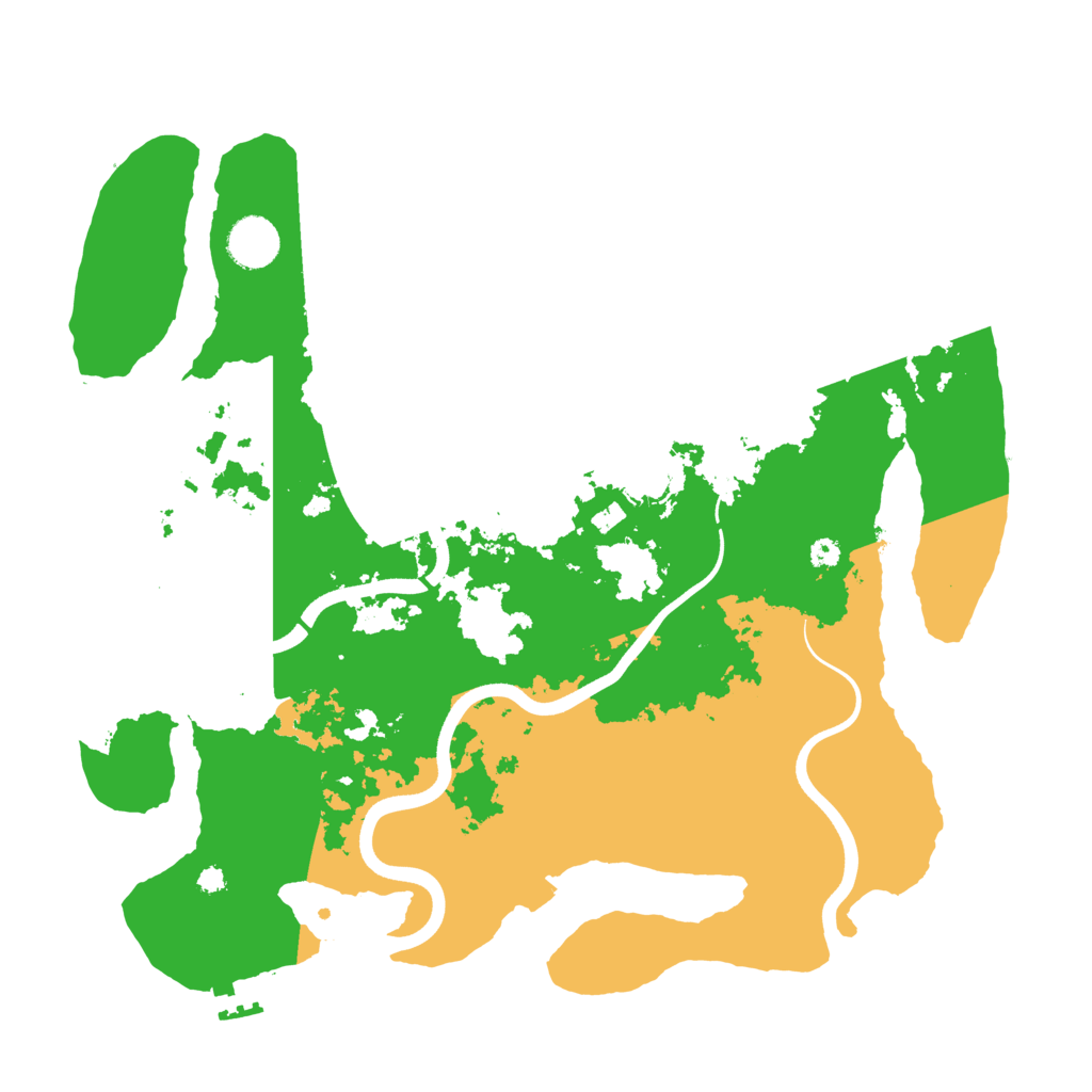 Biome Rust Map: Procedural Map, Size: 3700, Seed: 925386543