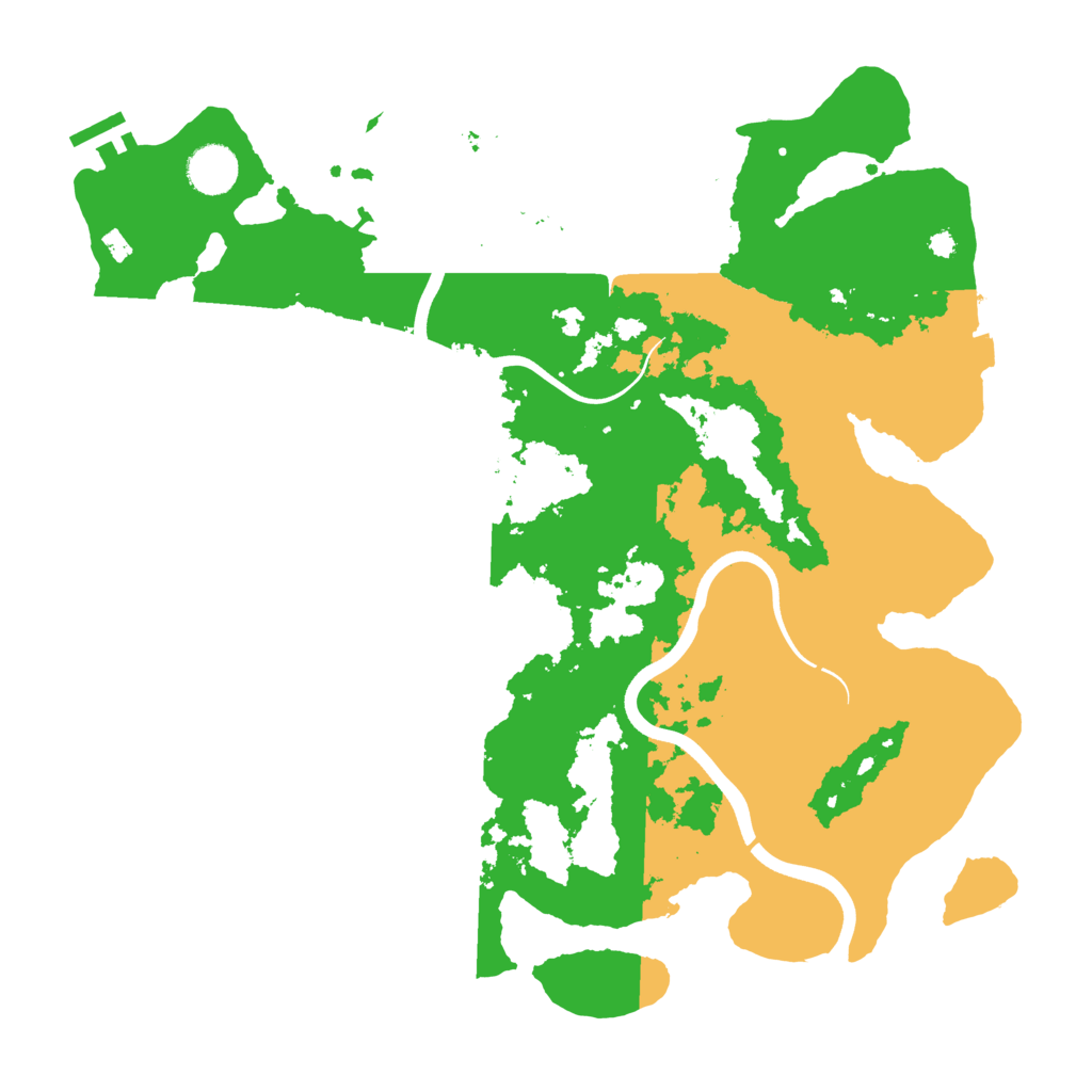 Biome Rust Map: Procedural Map, Size: 3800, Seed: 712312