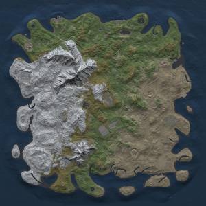 Thumbnail Rust Map: Procedural Map, Size: 5000, Seed: 457034653, 19 Monuments