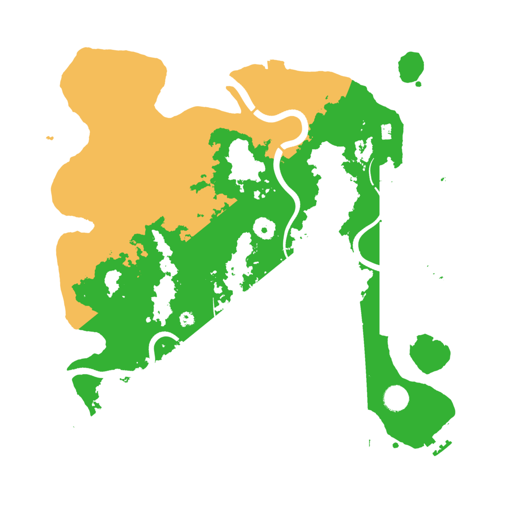 Biome Rust Map: Procedural Map, Size: 3500, Seed: 1114121423