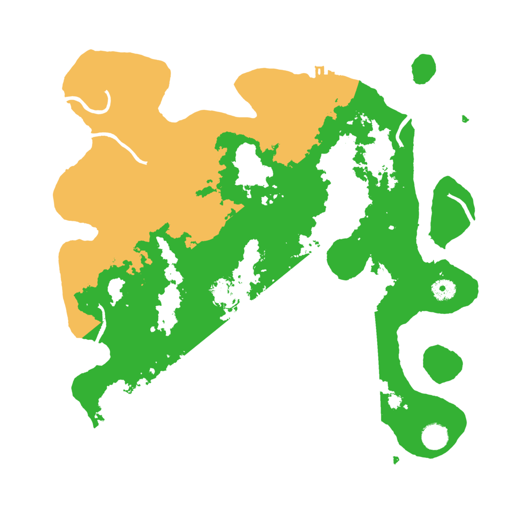 Biome Rust Map: Procedural Map, Size: 3500, Seed: 1114121423