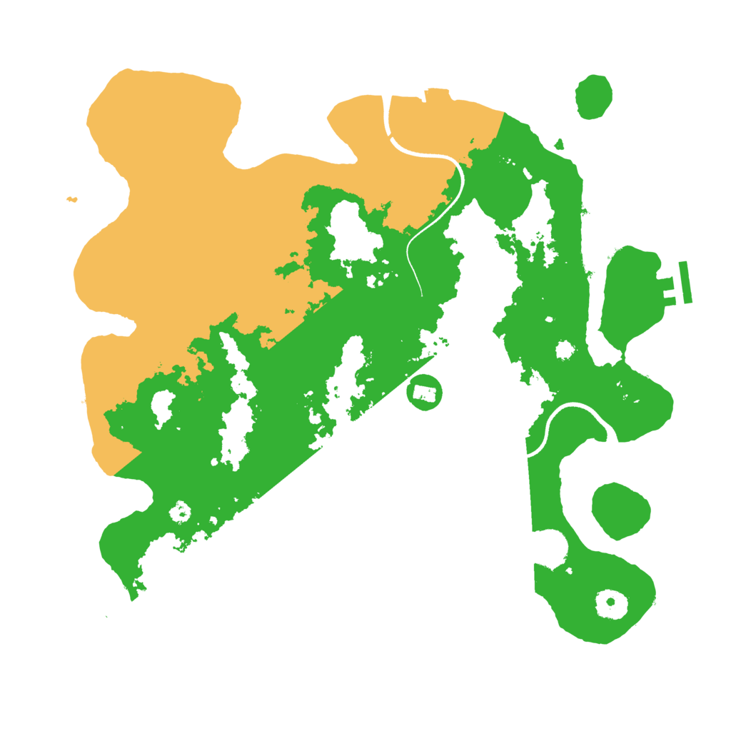 Biome Rust Map: Procedural Map, Size: 3500, Seed: 1114121423