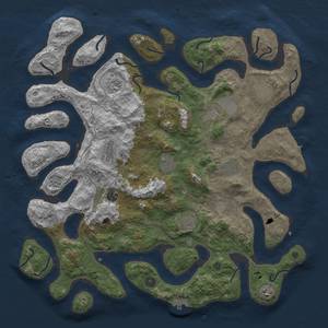 Thumbnail Rust Map: Procedural Map, Size: 4500, Seed: 82611, 18 Monuments