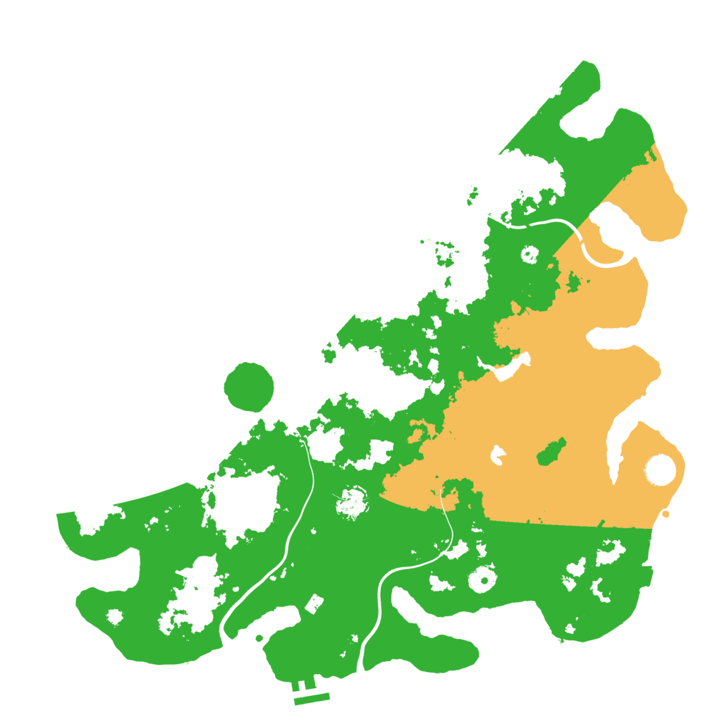 Biome Rust Map: Procedural Map, Size: 4096, Seed: 122611