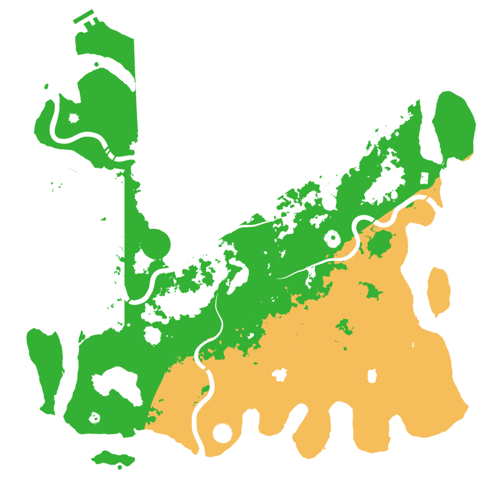 Biome Rust Map: Procedural Map, Size: 4500, Seed: 2122475665