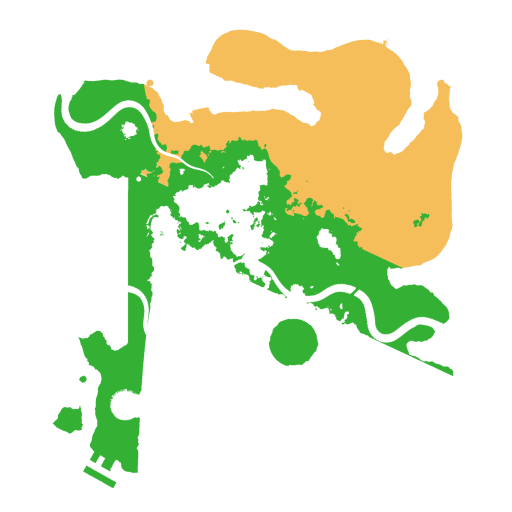 Biome Rust Map: Procedural Map, Size: 3000, Seed: 464516832