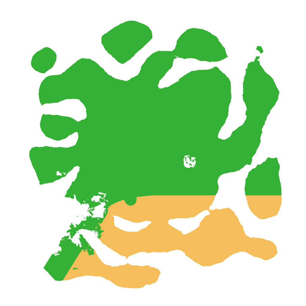 Biome Rust Map: Barren, Size: 3500, Seed: 271121