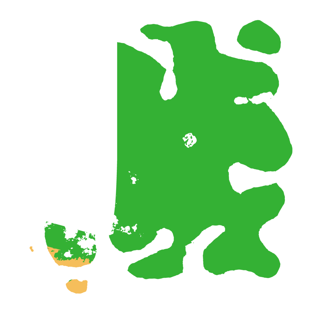 Biome Rust Map: Barren, Size: 3500, Seed: 108288634