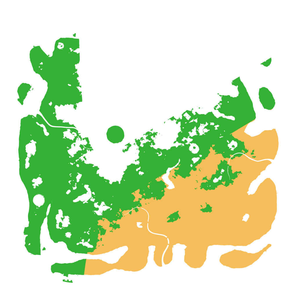 Biome Rust Map: Procedural Map, Size: 4500, Seed: 72611
