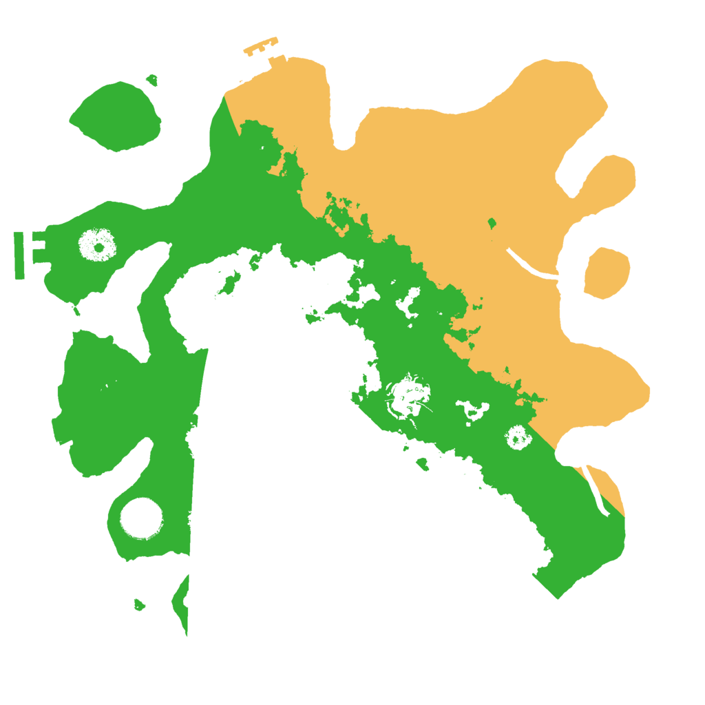 Biome Rust Map: Procedural Map, Size: 3000, Seed: 627119