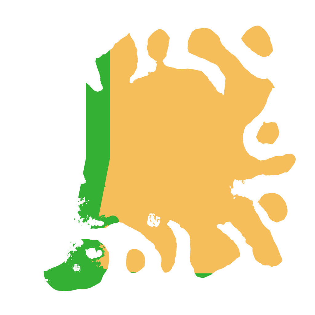 Biome Rust Map: Barren, Size: 3500, Seed: 136599686