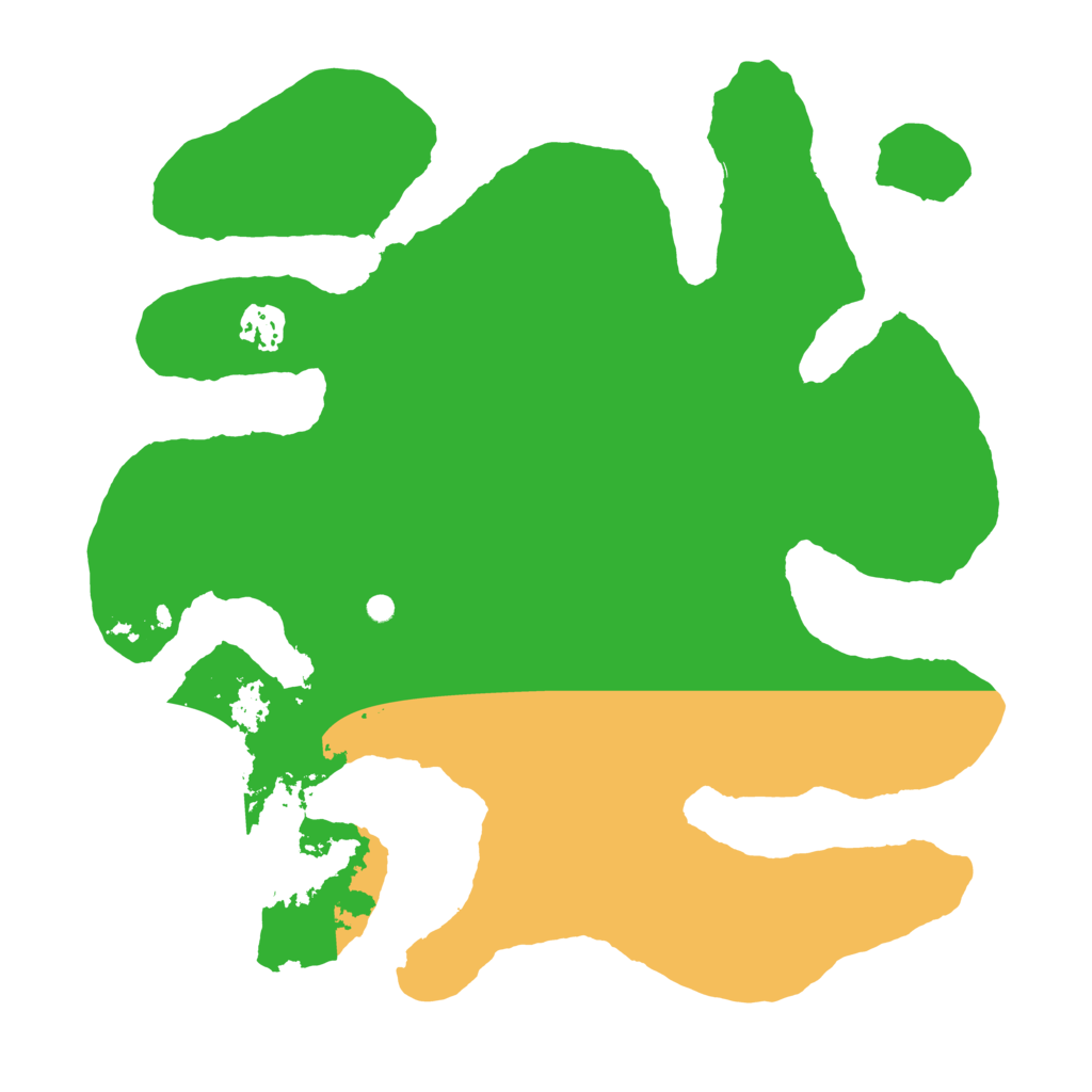 Biome Rust Map: Barren, Size: 3500, Seed: 414165163